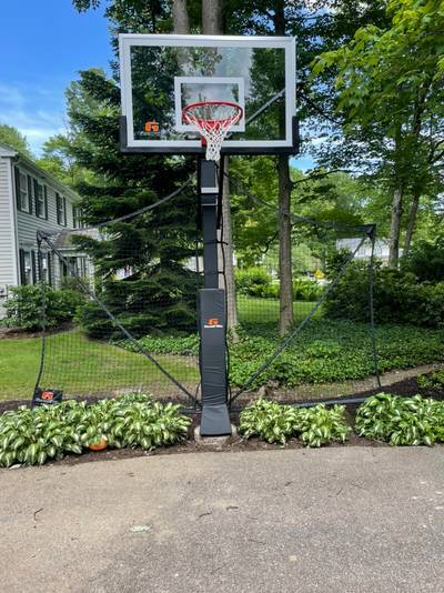 outdoor Goalrilla basketball hoops with protective net for sale in Avon, OH